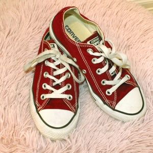 All star Converse Maroon\ Burgandy Sneakers